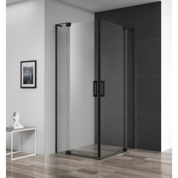 Душевой уголок Cezares Slider SLIDER-AH-2-80/90-90/100-C-NERO 80/90х90/100 черный/прозрачное