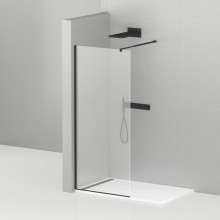 Душевая перегородка Cezares Liberta LIBERTA-L-1-110-C-NERO 110 черный/прозрачное