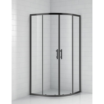 Душевой уголок Cezares Eco ECO-O-R-2-90-C-NERO 90х90 черный/прозрачное