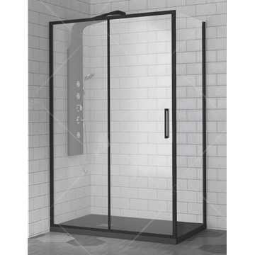 Душевой уголок RGW Stilvol SV-45B (SV-13B + Z-050-2B) 06324557-014 150х70 черный/прозрачное
