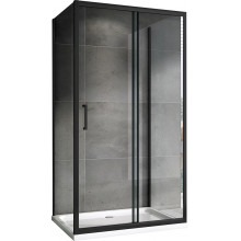 Душевой уголок Abber Schwarzer Diamant AG30140B-S90B-S90B 140х90 черный/прозрачное