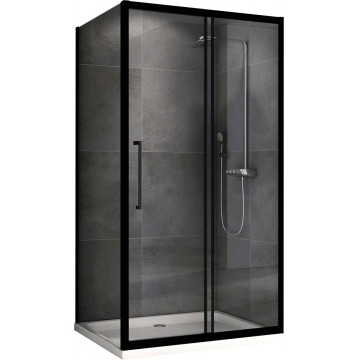 Душевой уголок Abber Schwarzer Diamant AG30170BH-S80B 170х80 черный/прозрачное