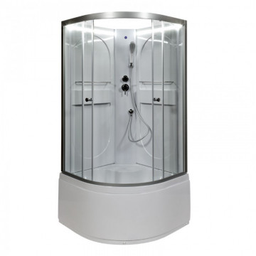 Душевая кабина Deto L 690 N с LED без крыши 90х90