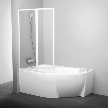 Шторка для ванны Ravak VSK2 Rosa 76L80100Z1 150 L белый/transparent