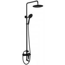 Душевая система  ПСМ-Профсан Steel PSM-301-8 черный/бронза