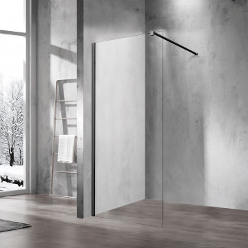 Душевая перегородка Vincea Walk-In VSW-1H110CLB черный/прозрачное