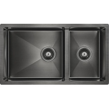 Мойка для кухни Paulmark Axel PM227844-GM 78х44 вороненая сталь