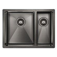 Мойка для кухни Paulmark Annex PM545944-GML 59х44 вороненая сталь