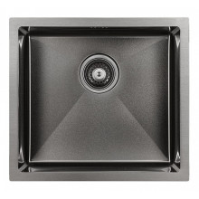 Мойка для кухни Paulmark Marx PM214844-GM 48х44 вороненая сталь