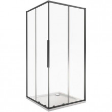 Душевой уголок Good Door Idea CR-80-C-B 80х80 черный/прозрачное стекло