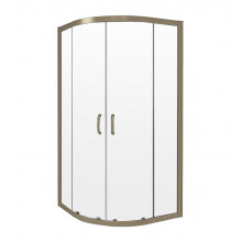 Душевой уголок Good Door Jazz Gold R-120-C-G 120х80 золото/прозрачное стекло
