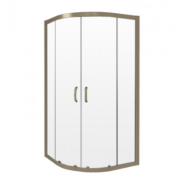 Душевой уголок Good Door Jazz Gold R-120-C-G 120х80 золото/прозрачное стекло