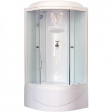 Душевая кабина Royal Bath RB100BK6-WC 100x100x217 белое/матовое стекло