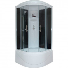 Душевая кабина Royal Bath RB100BK6-BT 100x100x217 черное/прозрачное стекло