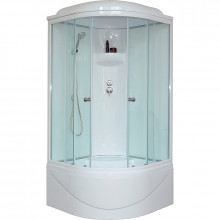 Душевая кабина Royal Bath RB100BK6-WT 100x100x217 белое/прозрачное стекло
