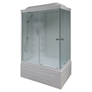 Душевая кабина Royal Bath RB8100BP3-WC-L 100x80x217 левая (белое/матовое)