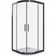 Душевые уголки Good Door Cofe R-100-C-B КФ00003 100х100 черный/прозрачное