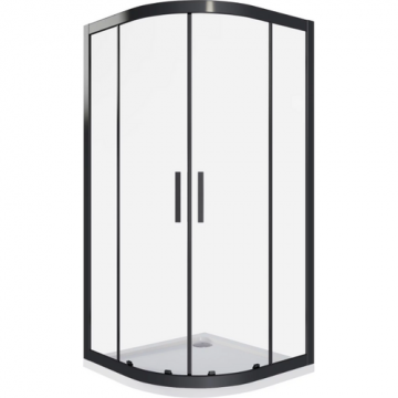 Душевые уголки Good Door Cofe R-80-C-B КФ00001 80х80 черный/прозрачное