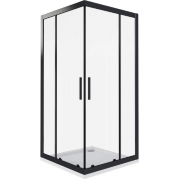 Душевые уголки Good Door Cofe CR-80-C-B КФ00005 80х80 черный/прозрачное