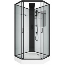 Душевая кабина Grossman Elegans GR251D 90х90 черный/прозрачное