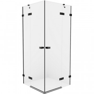 Душевой уголок New Trendy Avexa Black EXK-1613 90x90 черный/прозрачное