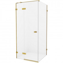 Душевой уголок New Trendy Avexa Gold EXK-1758 L 100x100 брашированное золото/прозрачное