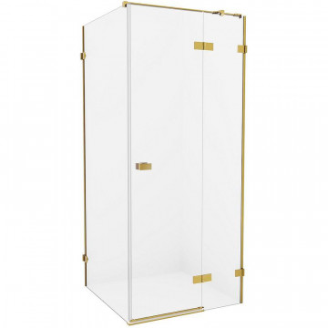 Душевой уголок New Trendy Avexa Gold EXK-1753 R 100x70 брашированное золото/прозрачное