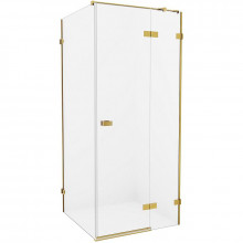 Душевой уголок New Trendy Avexa Gold EXK-1876 R 110x80 брашированное золото/прозрачное