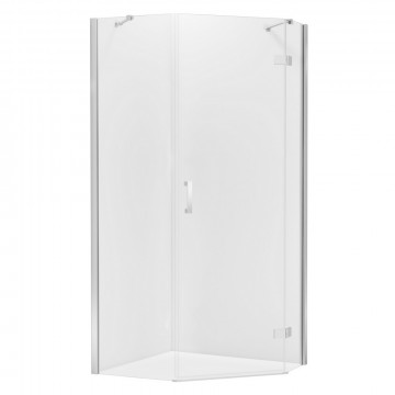Душевой уголок New Trendy New Azura L (R) 100x80x195 K-0561 хром/прозрачное