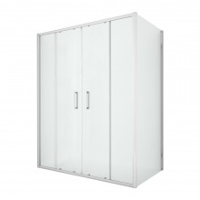 Душевой уголок New Trendy New Corrina 160x80x195 D-0185A/D-0078B хром/прозрачное