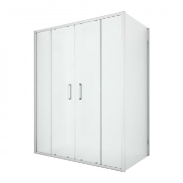 Душевой уголок New Trendy New Corrina 150x80x195 D-0184A/D-0078B хром/прозрачное