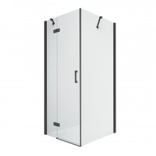 Душевой уголок New Trendy New Renoma Black L D-0207A/D-0110B 120х80 черный/прозрачное