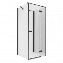 Душевой уголок New Trendy Reflexa Black R EXK-1364 90х110 черный матовый/прозрачное