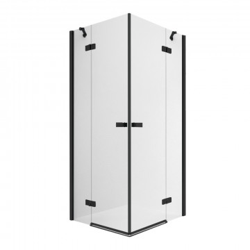 Душевой уголок New Trendy Reflexa Black EXK-1336/EXK-1341 90х120 черный/прозрачное