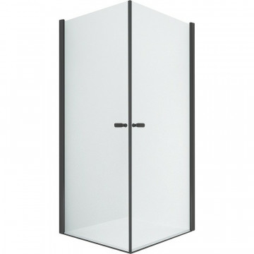 Душевой уголок New Trendy New Soleo Black 2D D-0230A/D-0231A 80x90 черный/прозрачное