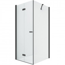 Душевой уголок New Trendy New Soleo Black D-0234A/D-0114B L 80x80 черный/прозрачное