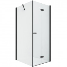 Душевой уголок New Trendy New Soleo Black D-0238A/D-0149B R 80x120 черный/прозрачное