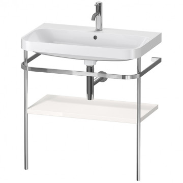 Консоль с умывальником Duravit Happy D.2 Plus HP4837O2222 белый глянцевый/хром