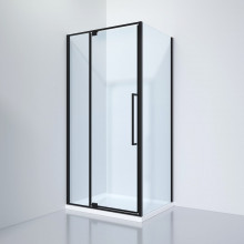 Душевой уголок Black White Stellar Wind S818 BC 100*80