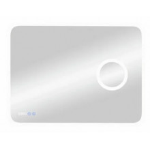 Зеркало Континент Bliss ЗЛП403 80х70 с подсветкой, увеличительным зеркалом, часами и подогревом