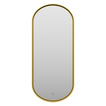 Зеркало Brevita Saturn SAT-Dro1-050-gold 50x115 с подсветкой золото