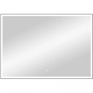 Зеркало Континент Frame black standart ЗЛП188 100х70 с подсветкой