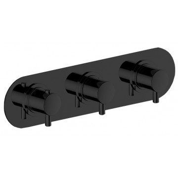 Смеситель с термостатом Cisal Less New LN01R20040 черный матовый