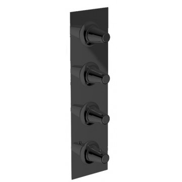 Смеситель с термостатом Cisal Vita VI01V30040 черный матовый