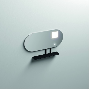 Зеркало Kerasan Mirrors 933031 100х61 с подсветкой черный матовый