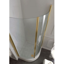 Душевой уголок Kerasan Retro 9151T1oro 90х90 золото/прозрачное