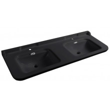 Раковина двойная Kerasan Waldorf 4143K4 nero/cr *1 черный/хром