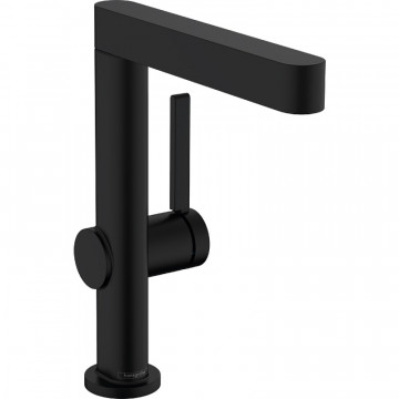 Смеситель для раковины Hansgrohe Finoris 76060670 с донным клапаном черный матовый