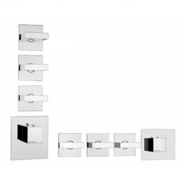 Смеситель с термостатом Bossini Rectangular Z033205.030 хром