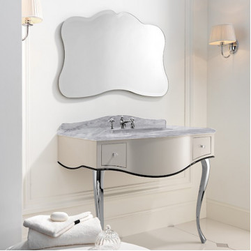 Консоль с раковиной Devon&Devon DEAUDRBCACR/PWcprPW/LS-SWINDON/1F+ACSWINDONDS bi